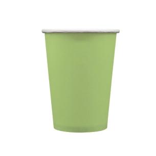 Bicchieri Carta Monouso 250 ml Verde Oliva 15 pz - Qui Party