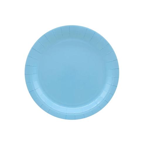 Piatti Carta Monouso 18cm Celeste Qui Party 15pz - Feste