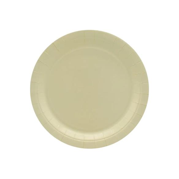 Piatti Carta Monouso Qui Party Avorio 18cm - 15pz