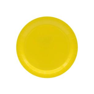 Piatti Monouso Gialli Qui Party Ø18cm - 15 pezzi