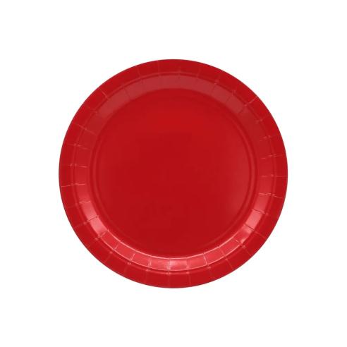 Piatti Carta Monouso Qui Party Rossi 18 cm - 15 Pezzi