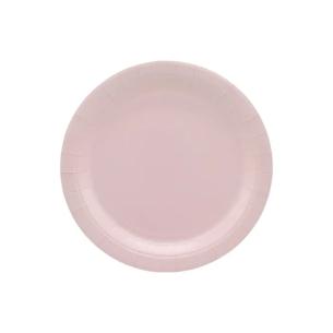 Piatti Carta Monouso Qui Party Rosa Chiaro 18 cm - 15 Pezzi