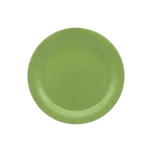 Piatti Carta Monouso Verde Salvia 18 cm - Qui Party (15 pz)