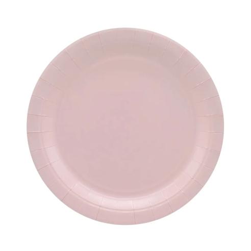 Piatti Carta Rosa Chiaro 24cm Qui Party - 15 pz | Feste