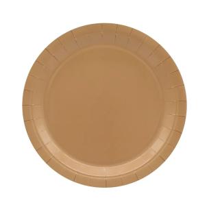 Piatti Carta Moka Qui Party Ø24 cm - 15 Pezzi | Monouso Feste