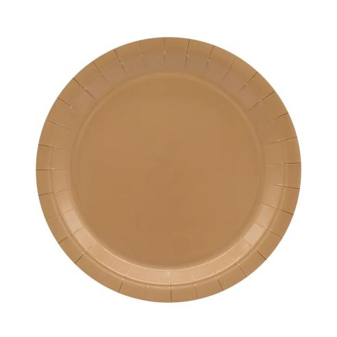 Piatti Carta Moka Qui Party Ø24 cm - 15 Pezzi | Monouso Feste