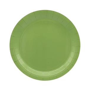 Piatti Carta Monouso Verde Salvia 24cm - Qui Party (15pz)