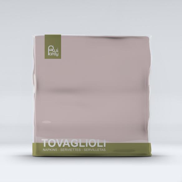 Tovaglioli di Carta Rosa Chiaro 33x33 cm Qui Party - 40 pz