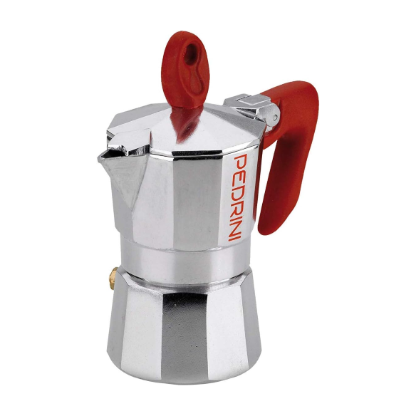 Pedrini Moka Brillant 1/2 Tazza Alluminio | Caffettiera Italiana