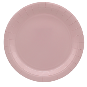 Piatti Carta Rosato 18cm per Feste - Confezione 15 pezzi