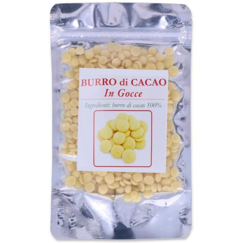 Burro di Cacao in Gocce 100% Naturale Graziano 50g | Pasticceria