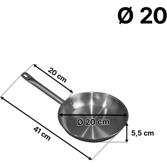 Padella Comas Fuji 20cm Alluminio Inox | Induzione