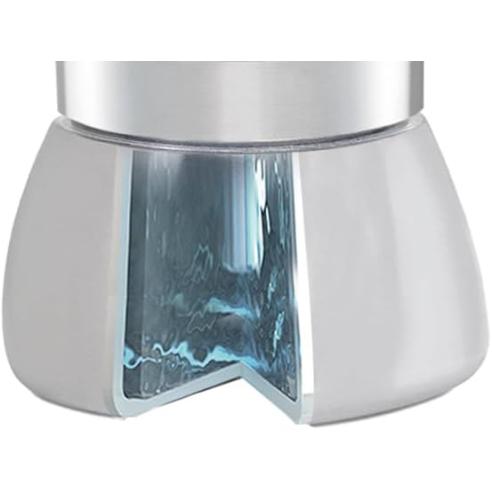 Pedrini Aroma Induction 3 Tazze - Caffettiera Moka con Manico Rosso