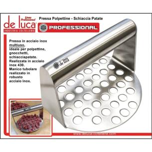 Pressa Polpettine e Schiaccia Patate De Luca Inox 14cm Professional