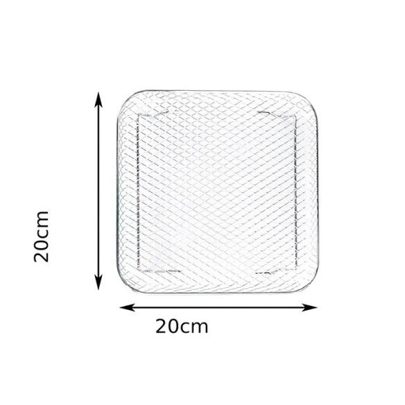 De Luca Griglia Cestello Quadrata 20cm Inox per Friggitrice ad Aria