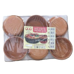 Set 6 Tegamini Terracotta 15cm Tecnoceram | Made in Italy