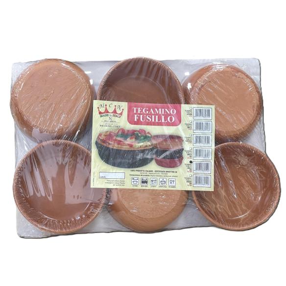 Set 6 Tegamini Terracotta 15cm Tecnoceram | Made in Italy