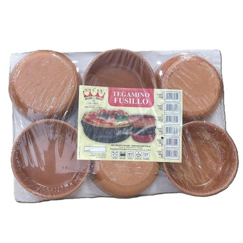 Set 6 Tegamini Terracotta 15cm Tecnoceram | Made in Italy