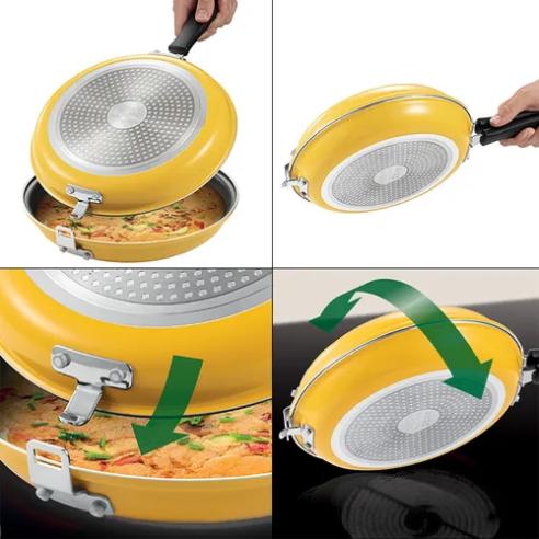 Tescoma i-Presto Padella Doppia Girafrittata Induzione ø 26 cm