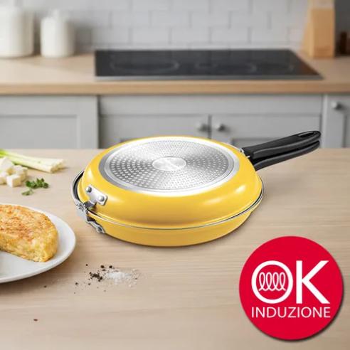 Tescoma i-Presto Padella Doppia Girafrittata Induzione ø 26 cm