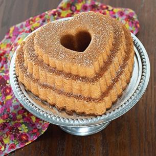 Nordic Ware - Stampo Ciambella Cuore Tiered Heart Bundt 10 cup 2