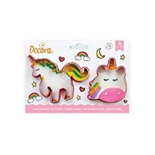 SET 2 TAGLIAPASTA MAGIC UNICORNO IN PLASTICA 8/11 X H 2,2 CM
