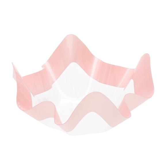 CONTENITORE PET ROSA PERLATO  CM 22,5X12