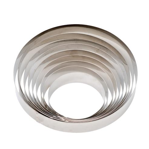 CERCHIO INOX  12 X H 6 CM