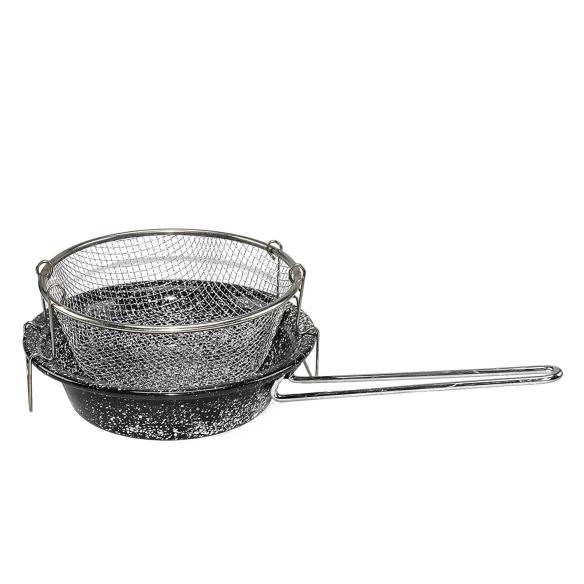 Friggitrice Metallo Porcellanato con Cestello cm 24