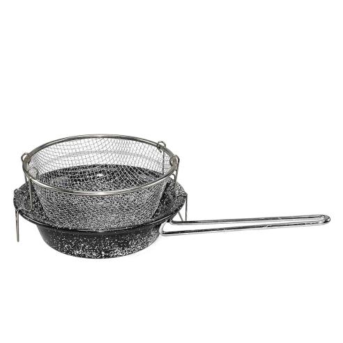 Friggitrice Metallo Porcellanato con Cestello cm 24