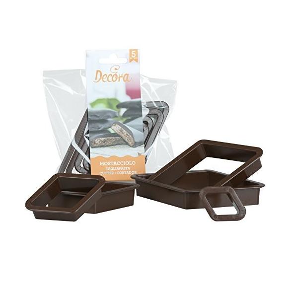 SET 5 TAGLIAPASTA MOSTACCIOLO IN PLASTICA