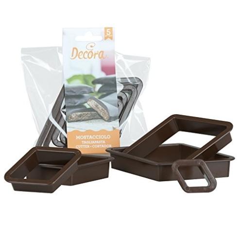 SET 5 TAGLIAPASTA MOSTACCIOLO IN PLASTICA