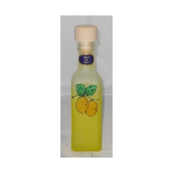 Bottiglia quadra satinata gialla per limoncello 100cc.