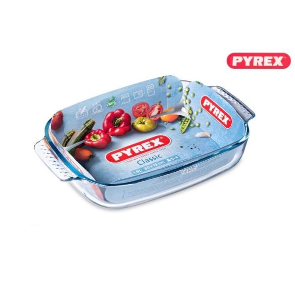 Pyrex - Teglia rettangolare in vetro borosilicato 31 x 20 cm