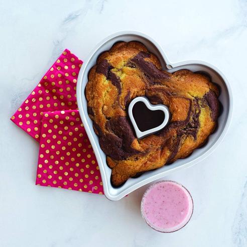 Nordic Ware - Stampo Ciambella Cuore Elegant Heart Bundt 10 cup