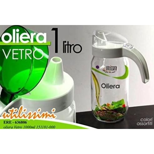Oliera in vetro con tappo 1Lt