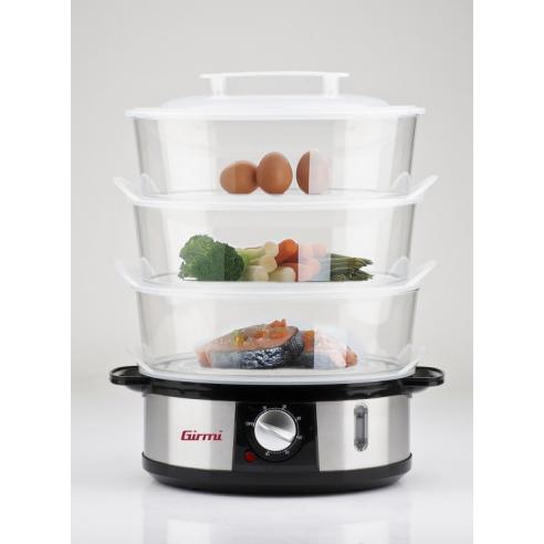 Girmi - VP26 Vaporiera Elettrica a Tre Livelli
