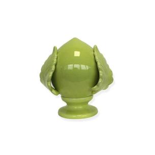 Pomo in Ceramica Portafortuna 7x7 cm Verde