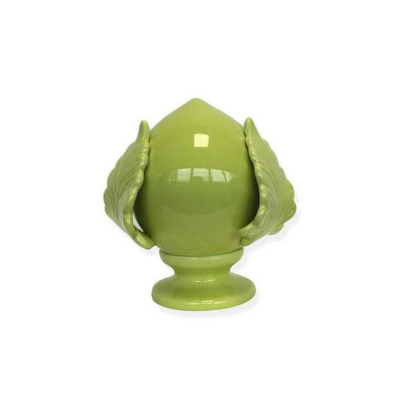 Pomo in Ceramica Portafortuna 7x7 cm Verde