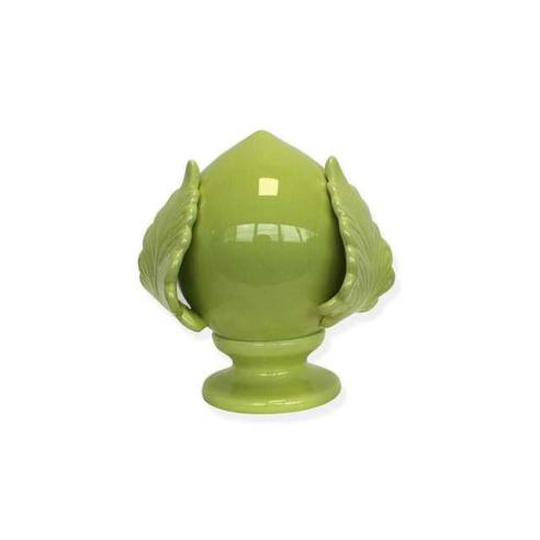 Pomo in Ceramica Portafortuna 7x7 cm Verde