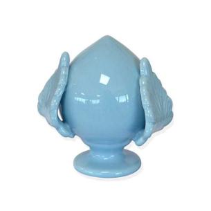 Pomo in Ceramica Portafortuna Celeste 12x12 cm