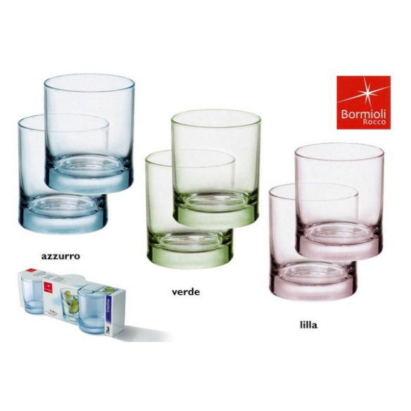 Bormioli - Bicchiere Acqua Iride Set 3 pz Verde 25 cl
