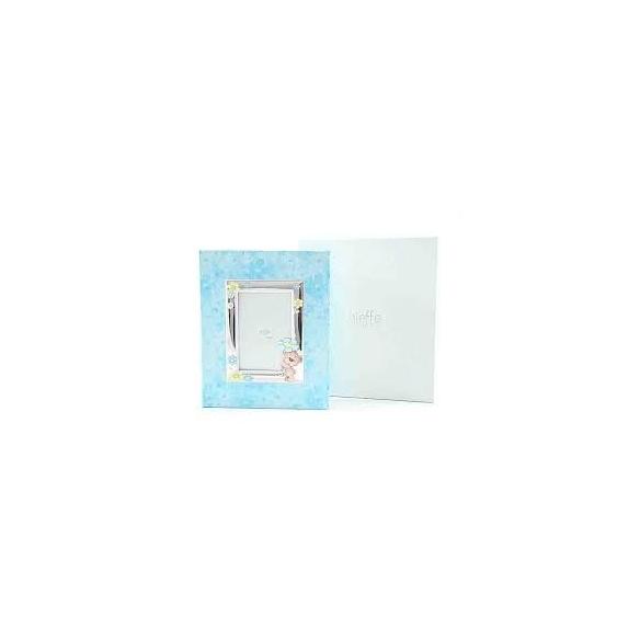 Gieffe Argenti - Album Porta Foto 20x25 cm con Cornice Orsetto 9x13 cm Celeste