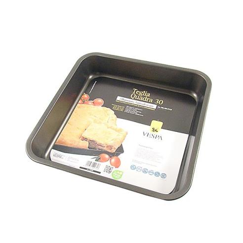 Vespa - Teglia Quadra in Alluminio Antiaderente Sfornatutto 30 cm
