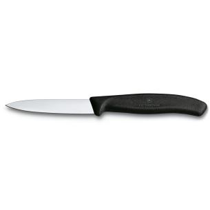 Victorinox - Coltello spelucchino lama liscia per verdure nero