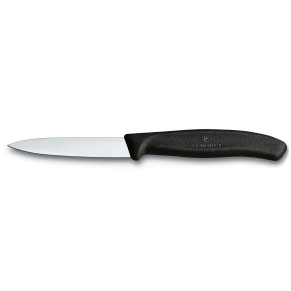 Victorinox - Coltello spelucchino lama liscia per verdure nero