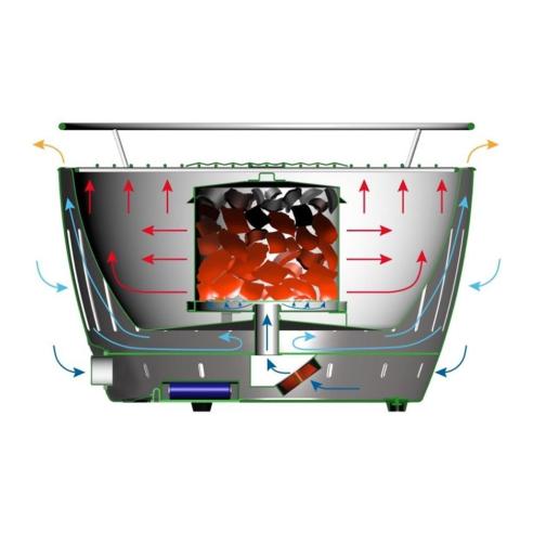 Lotusgrill - Barbecue a Carbone senza Fumo L New Nero