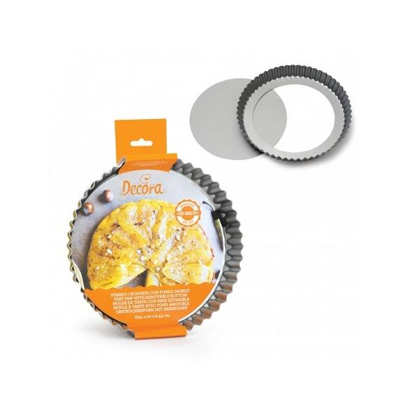 Decora - Stampo Crostata Fondo Mobile 30x3.5 h cm