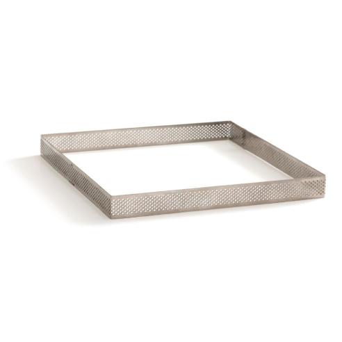 Decora - Forma Quadra Microforata in Acciaio Inox 10x10x3.5h cm