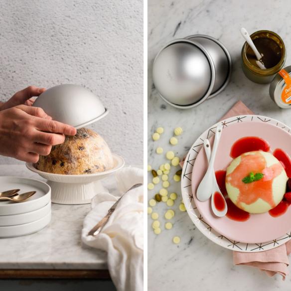 Decora - Stampo mezza sfera in Alluminio Anodizzato 18x9h cm